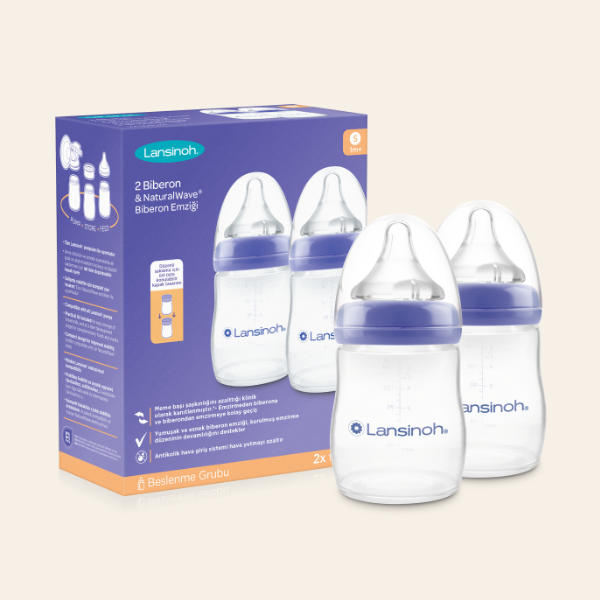 2 X 160 ml Biberon & NaturalWave® Biberon Emziği