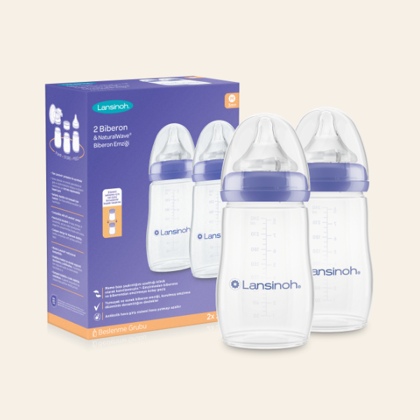 2 X 240 ml Biberon & NaturalWave® Biberon Emziği